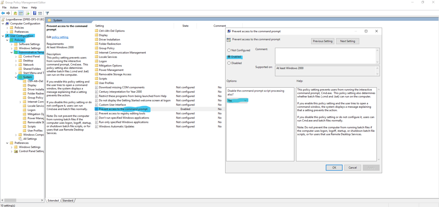 Group Policy Block Batch Scripts correctly The Random Admin