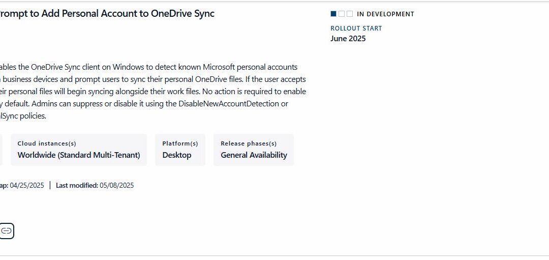 Upcoming OneDrive changes